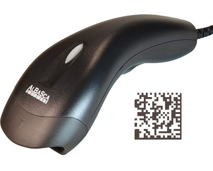 2D Barcodescanner Albasca MK-5000 USB Datamatrix QR-Code
